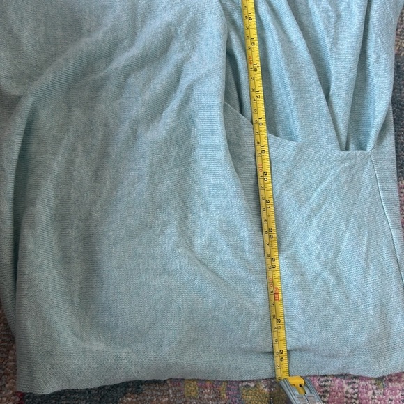 J. Jill Sweater Women's Petite Medium Faux Wrap Long Sleeve Blue NWT - Picture 4 of 4